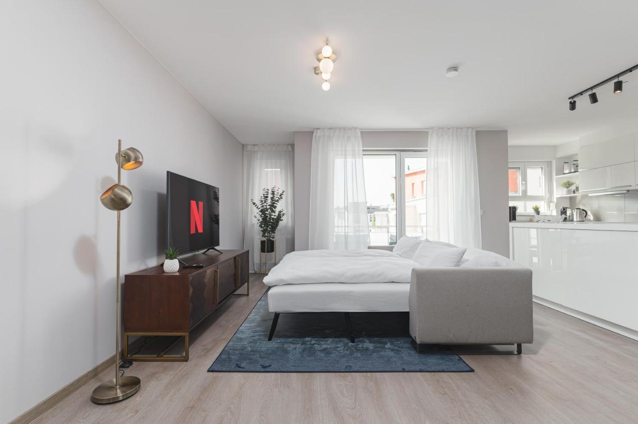 Deluxe 2 Schlafzimmer - Aufzug - Kostenlos Parken - Balkon - Messe Flughafen