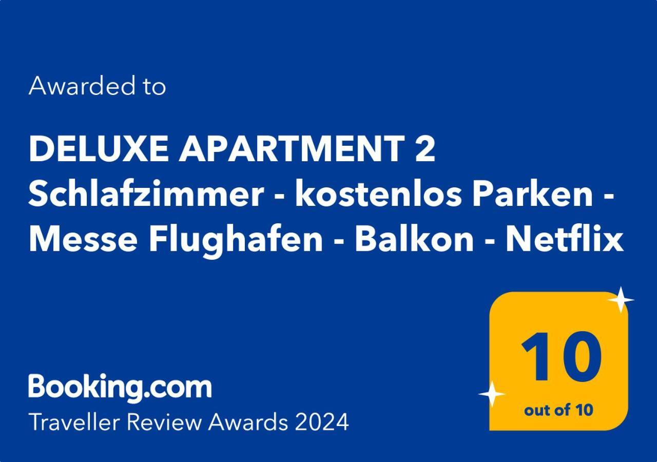 Deluxe 2 Schlafzimmer - Aufzug - Kostenlos Parken - Balkon - Messe Flughafen